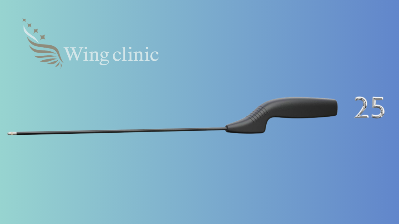 クォンタムRF25 ハンドピース（カニューレ長25cm・直径3.3mm）— 広範囲・汎用｜大阪・豊中 Wing clinic